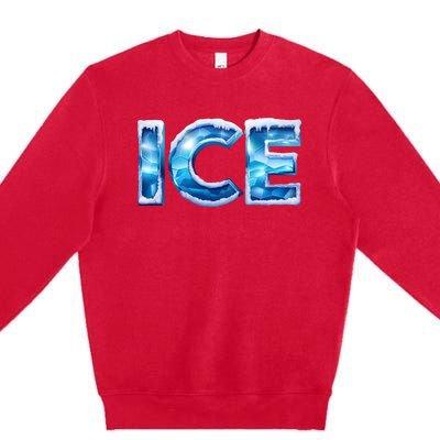 Funny Ice And Fire Costume Halloween Family Matching Premium Crewneck Sweatshirt