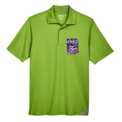 Fear Isn't A Weakness It's There To Protect You Race Car Zombie Men's Origin Performance Pique Polo