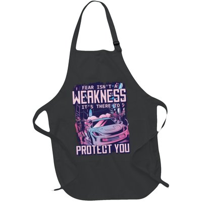 Fear Isn't A Weakness It's There To Protect You Race Car Zombie Full-Length Apron With Pockets
