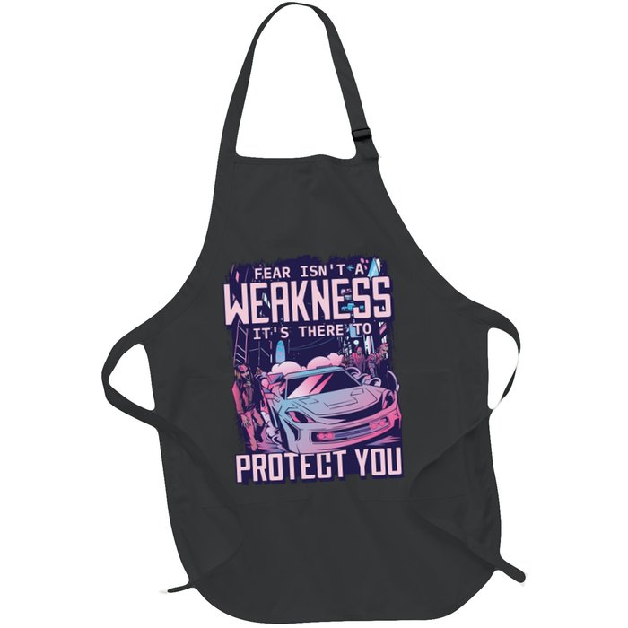 Fear Isn't A Weakness It's There To Protect You Race Car Zombie Apron