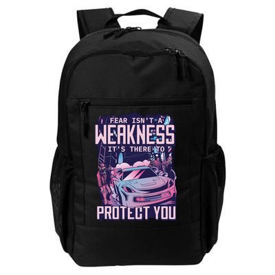 Fear Isn't A Weakness It's There To Protect You Race Car Zombie Daily Commute Backpack
