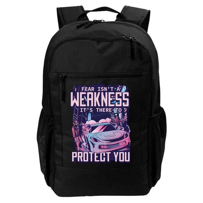 Fear Isn't A Weakness It's There To Protect You Race Car Zombie Backpack