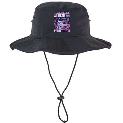 Fear Isn't A Weakness It's There To Protect You Race Car Zombie Bucket Hat