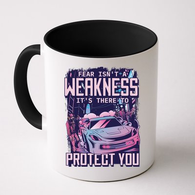 Fear Isn't A Weakness It's There To Protect You Race Car Zombie Mug