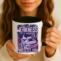 Fear Isn't A Weakness It's There To Protect You Race Car Zombie Mug