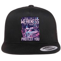 Fear Isn't A Weakness It's There To Protect You Race Car Zombie Flatbill Hat