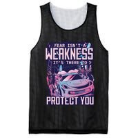 Fear Isn't A Weakness It's There To Protect You Race Car Zombie Mesh Reversible Basketball Jersey Tank