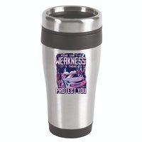 Fear Isn't A Weakness It's There To Protect You Race Car Zombie 16oz Travel Tumbler