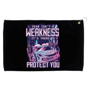 Fear Isn't A Weakness It's There To Protect You Race Car Zombie Grommeted Golf Towel