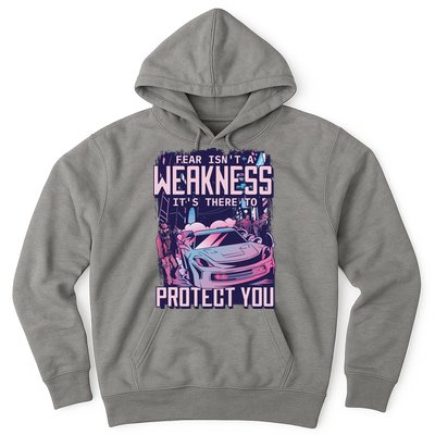 Fear Isn't A Weakness It's There To Protect You Race Car Zombie Hoodie