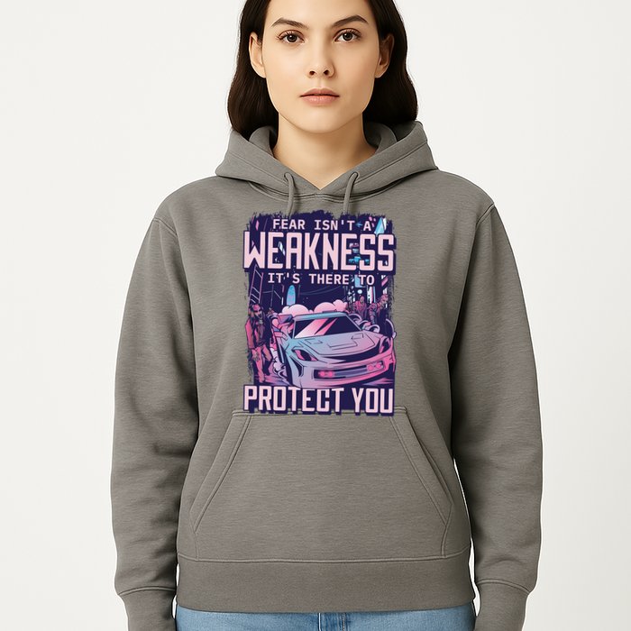 Fear Isn't A Weakness It's There To Protect You Race Car Zombie Hoodie