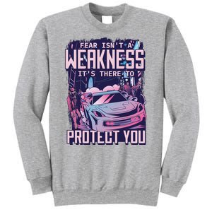 Fear Isn't A Weakness It's There To Protect You Race Car Zombie Sweatshirt