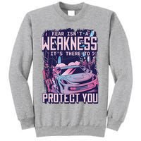 Fear Isn't A Weakness It's There To Protect You Race Car Zombie Sweatshirt