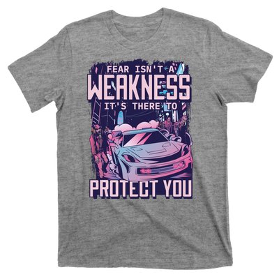 Fear Isn't A Weakness It's There To Protect You Race Car Zombie T-Shirt