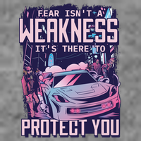 Fear Isn't A Weakness It's There To Protect You Race Car Zombie Premium T-Shirt