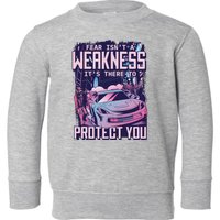 Fear Isn't A Weakness It's There To Protect You Race Car Zombie Toddler Sweatshirt