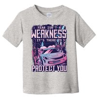 Fear Isn't A Weakness It's There To Protect You Race Car Zombie Toddler T-Shirt