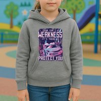 Fear Isn't A Weakness It's There To Protect You Race Car Zombie Kids Hoodie