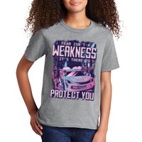 Fear Isn't A Weakness It's There To Protect You Race Car Zombie Kids T-Shirt