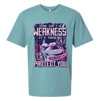 Fear Isn't A Weakness It's There To Protect You Race Car Zombie Sueded Cloud Jersey T-Shirt