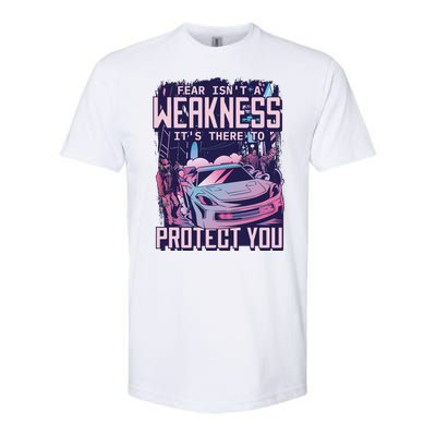 Fear Isn't A Weakness It's There To Protect You Race Car Zombie Softstyle CVC T-Shirt