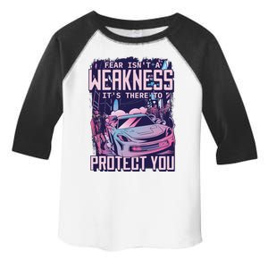 Fear Isn't A Weakness It's There To Protect You Race Car Zombie Toddler Fine Jersey T-Shirt