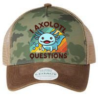 Funny I Axolotl Questions Retro Legacy Tie Dye Trucker Hat