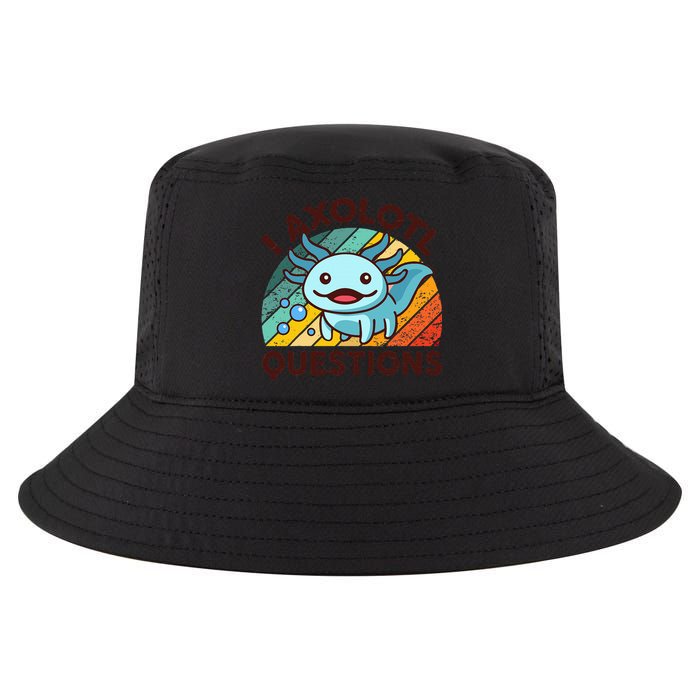 Funny I Axolotl Questions Retro Cool Comfort Performance Bucket Hat