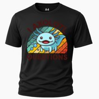 Funny I Axolotl Questions Retro Performance Shirt