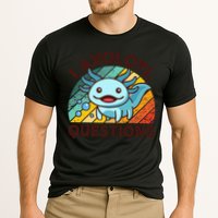Funny I Axolotl Questions Retro Performance Shirt