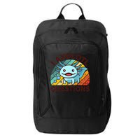 Funny I Axolotl Questions Retro City Backpack