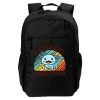 Funny I Axolotl Questions Retro Backpack