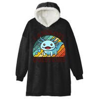 Funny I Axolotl Questions Retro Hooded Wearable Blanket