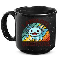 Funny I Axolotl Questions Retro 15oz Campfire Ceramic Mug