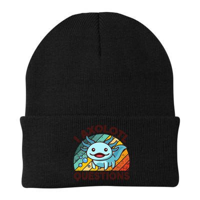 Funny I Axolotl Questions Retro Beanie