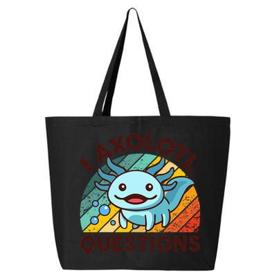 Funny I Axolotl Questions Retro 25L Jumbo Tote