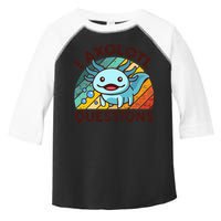Funny I Axolotl Questions Retro Toddler Fine Jersey T-Shirt