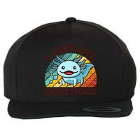 Funny I Axolotl Questions Retro Wool Snapback Cap