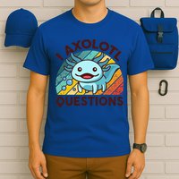 Funny I Axolotl Questions Retro T-Shirt