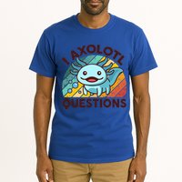 Funny I Axolotl Questions Retro Tall T-Shirt