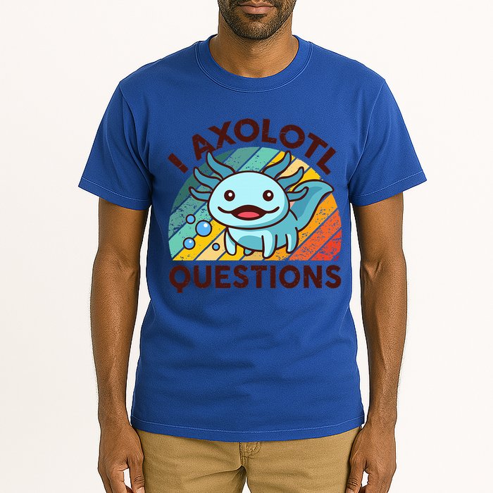 Funny I Axolotl Questions Retro Tall T-Shirt