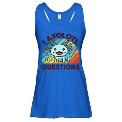 Funny I Axolotl Questions Retro Ladies Essential Flowy Tank