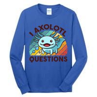 Funny I Axolotl Questions Retro Tall Long Sleeve T-Shirt