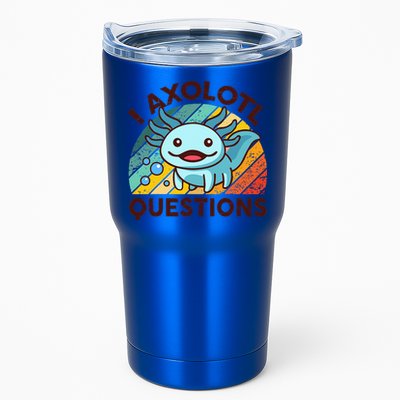 Funny I Axolotl Questions Retro Tumbler