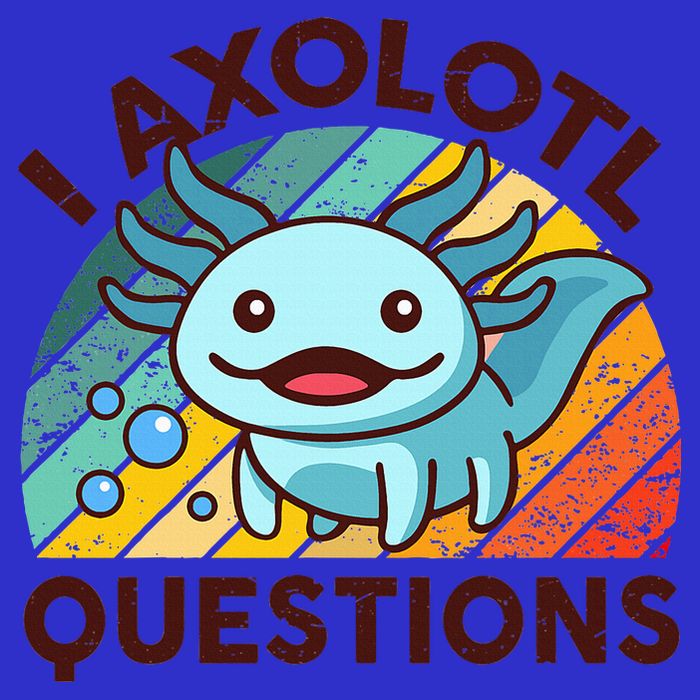 Funny I Axolotl Questions Retro Mousepad