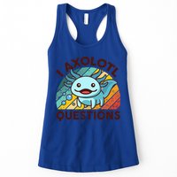 Funny I Axolotl Questions Retro Womens Tank Top