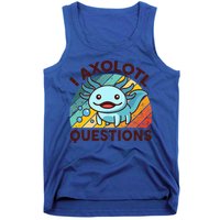 Funny I Axolotl Questions Retro Tank Top