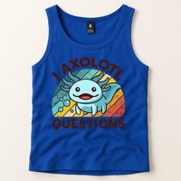 Funny I Axolotl Questions Retro Tank Top