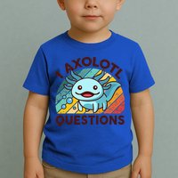 Funny I Axolotl Questions Retro Toddler T-Shirt