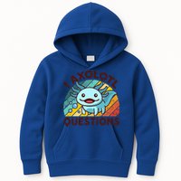 Funny I Axolotl Questions Retro Kids Hoodie